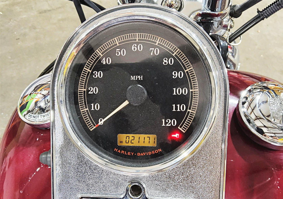 2006 Harley Softail FXSTSI Springer Speedometer Speedo Gauge 21K 67410-04D {{ shop.shopifyCountryName }} - Mototech271