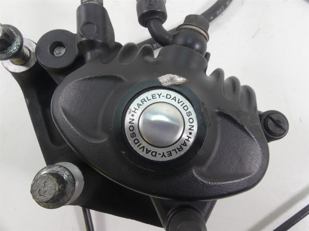 2007 Harley Sportster XL1200 Nightster Front Brake Caliper & Line 44121-07A {{ shop.shopifyCountryName }} - Mototech271