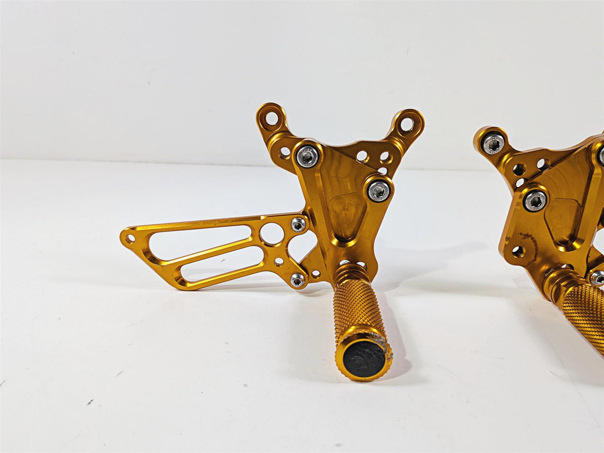 2007 Mv Agusta F4 1000R 312 Golden Aftermarket Foot Peg Rearset-Mototech271