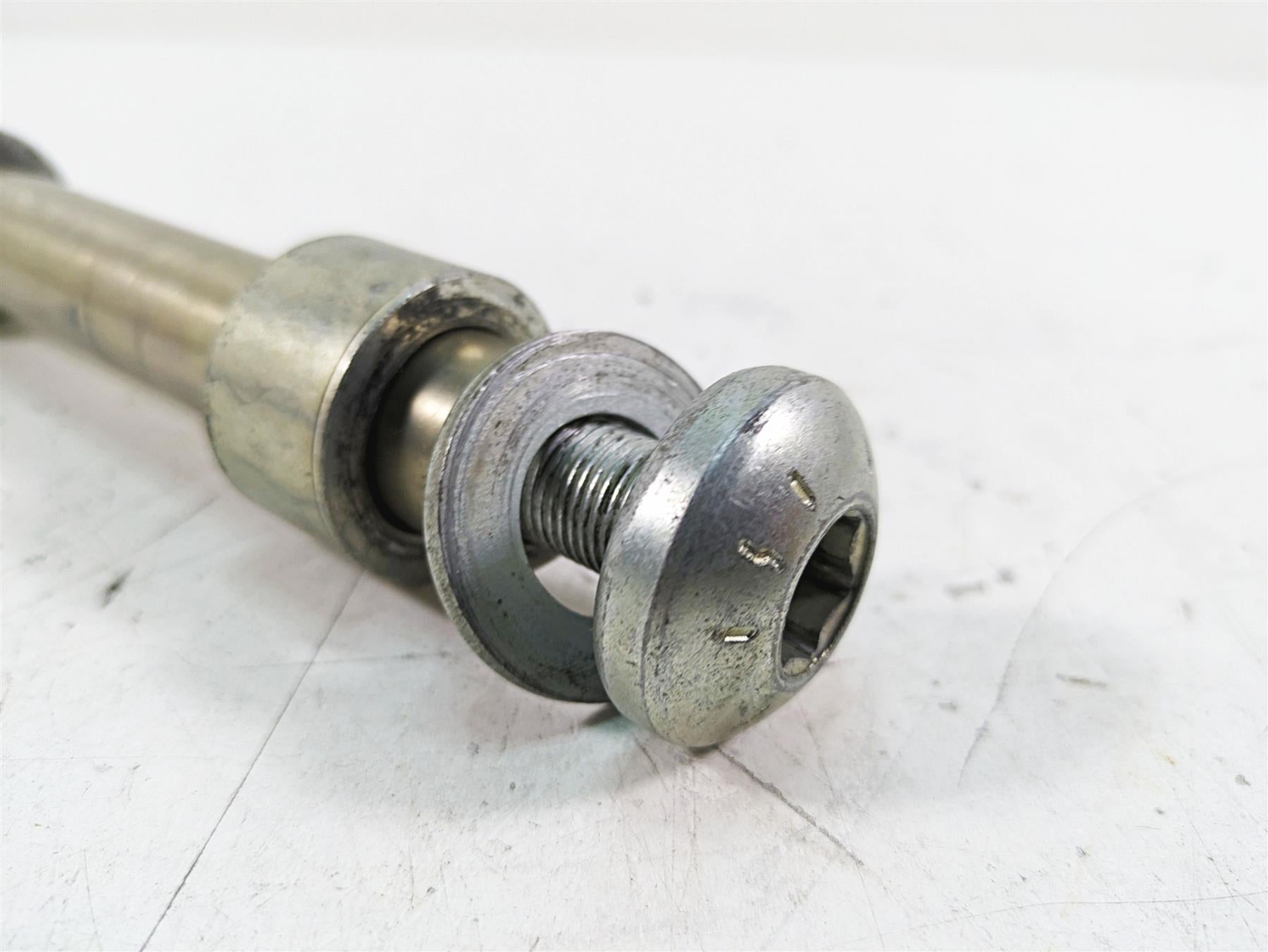 2009 Harley FXCWC Softail Rocker C Front Axle Wheel Spindle 25mm 41348-08 {{ shop.shopifyCountryName }} - Mototech271
