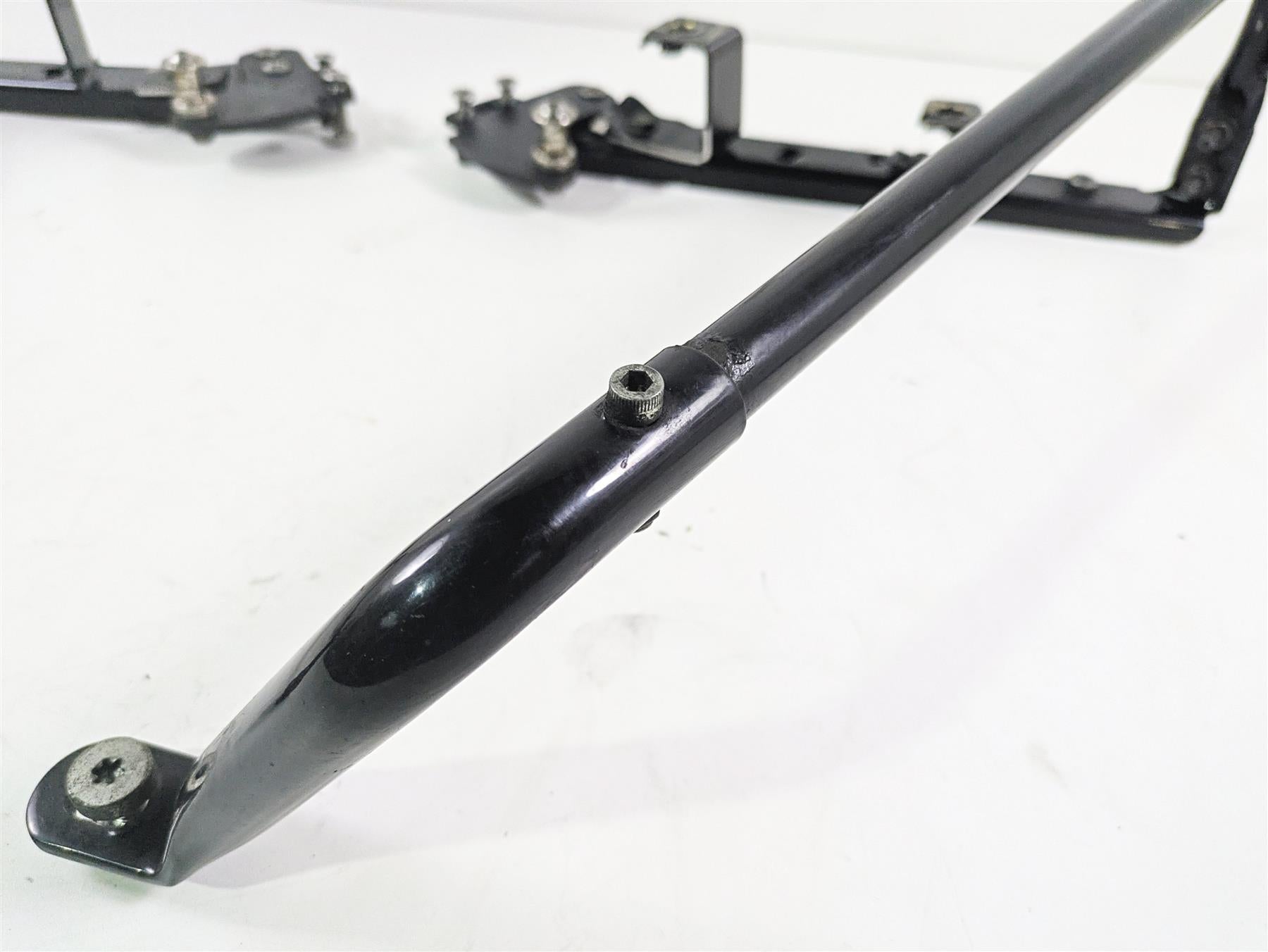 2001 Harley Touring FLHX Street Glide Rear Black Saddle Bag Rack Support Set {{ shop.shopifyCountryName }} - Mototech271
