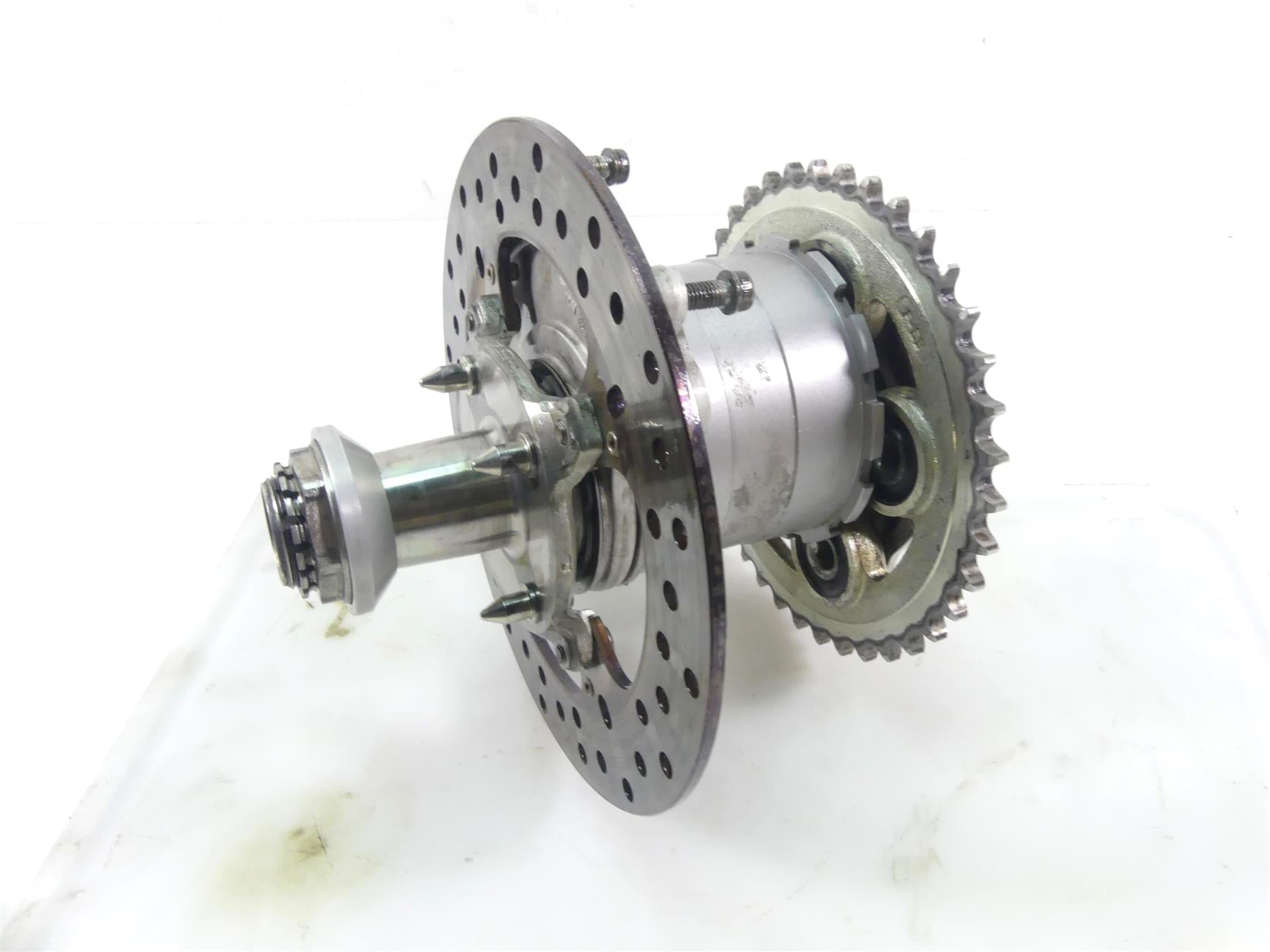 2008 Ducati 848 SBK Rear Axle Brake Rotor Sprocket Hub  819Z0011A | Mototech271