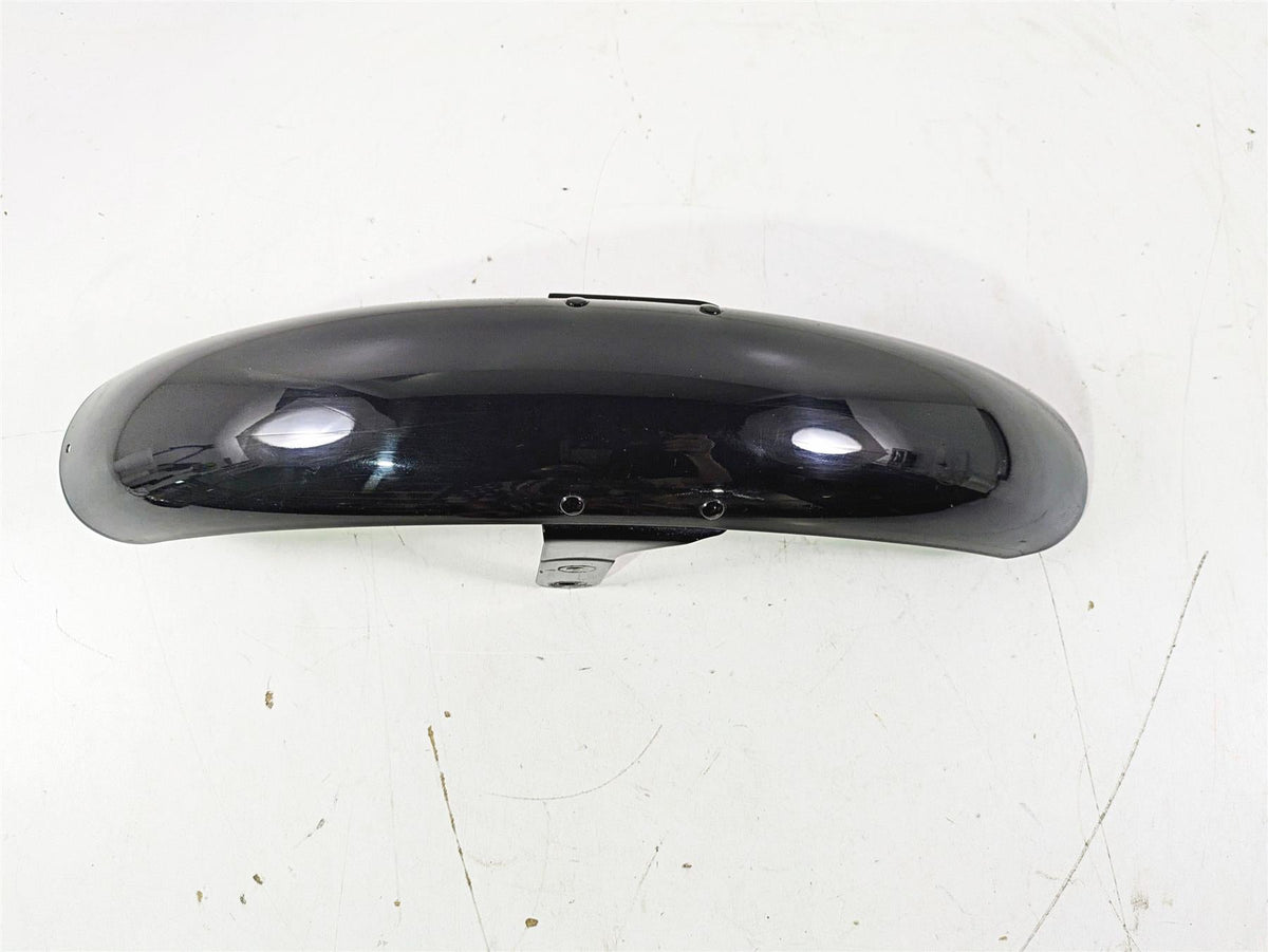 2009 Harley FXCWC Softail Rocker Straight Front Fender Vivid Black 60158-08 {{ shop.shopifyCountryName }} - Mototech271