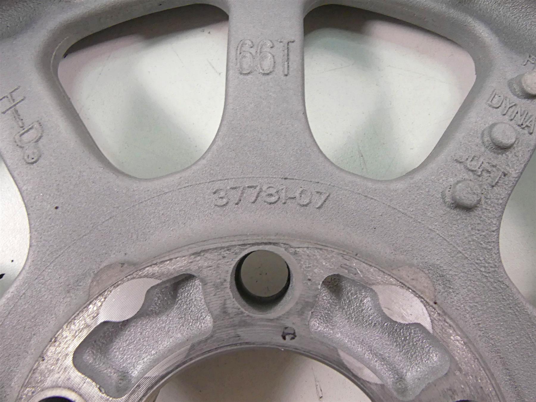 2007 Harley Touring FLHRSE CVO Road King 66T Drive Belt Pulley Sprocket 37781-07 {{ shop.shopifyCountryName }} - Mototech271