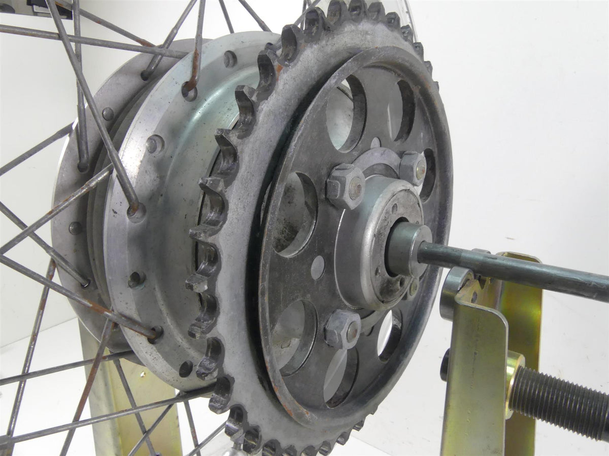 1977 Honda CB750 A Four Hondamatic Rear 2.5x17 Wheel Rim -Read 42701-371-003 {{ shop.shopifyCountryName }} - Mototech271
