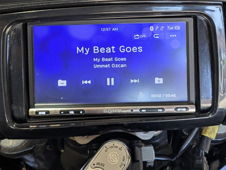 2017 Harley Touring FLHXS Street Glide Sony Media Receiver Car Radio Apple CarPlay Android Auto XAV-AX3250 {{ shop.shopifyCountryName }} - Mototech271