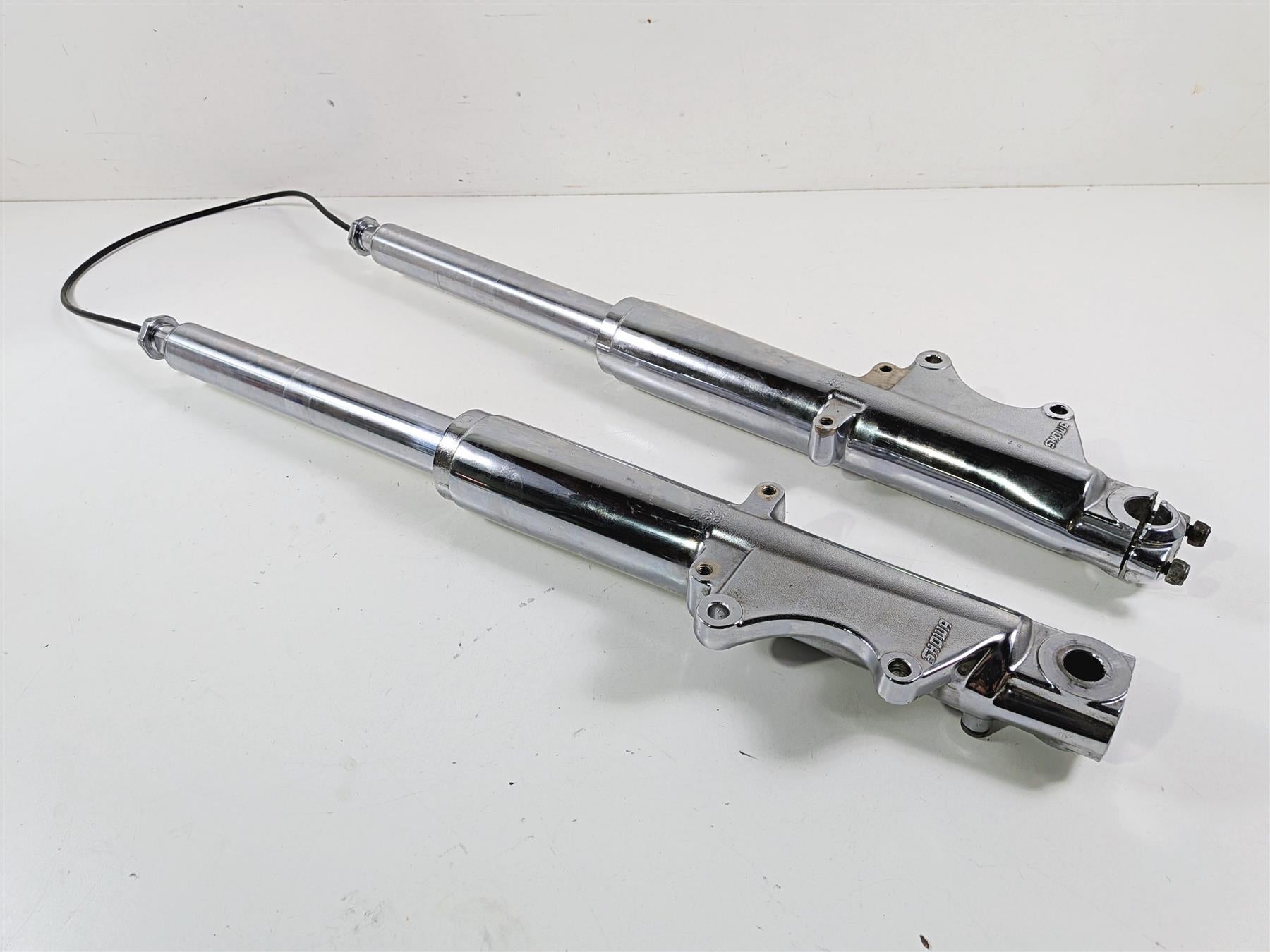 1993 Harley Touring FLHTCU Electra Glide Chrome Front Forks 41mm - Read 45860-84