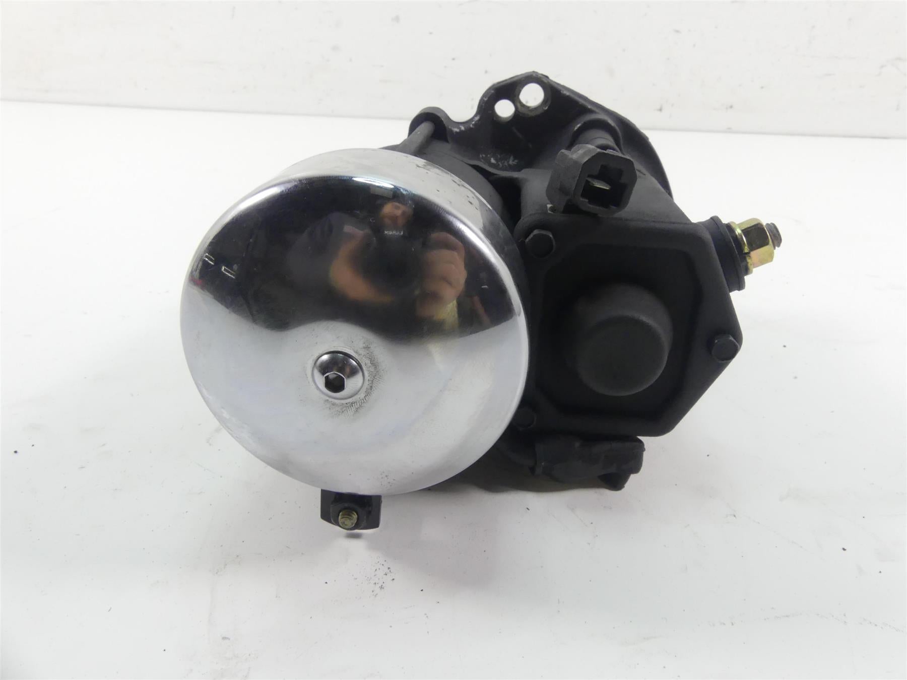 1999 Harley FXSTS Softail Springer Engine Starter Motor + Cover 31553-94B {{ shop.shopifyCountryName }} - Mototech271