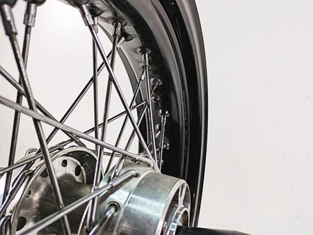 Harley Davidson Dyna Black 17x4.5 Spoke Wheel Rim 25mm Bearing 41430-09A {{ shop.shopifyCountryName }} - Mototech271