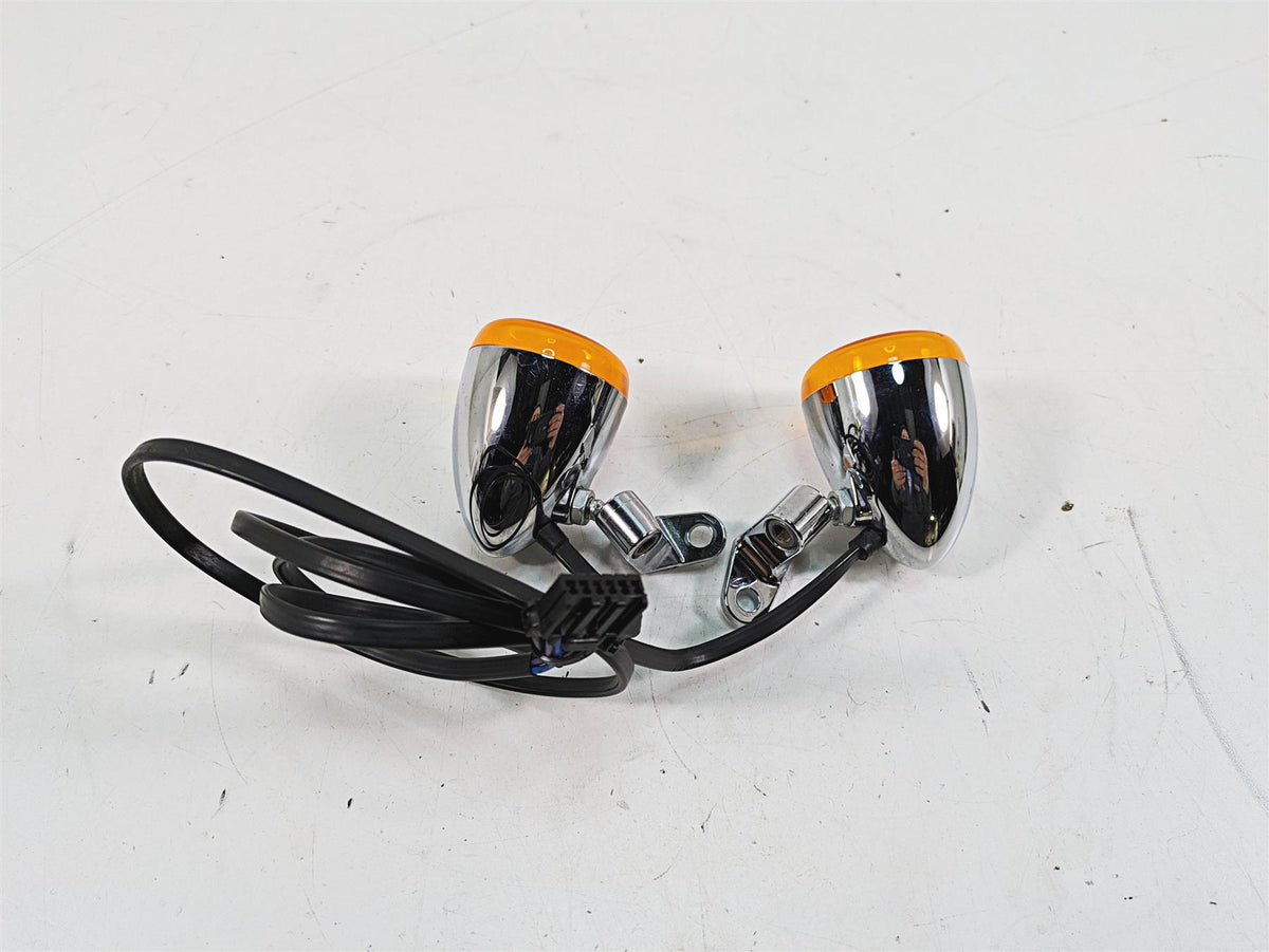 2006 Harley Softail FXSTSI Springer Front Blinker Turn Signal Set 68972-00 {{ shop.shopifyCountryName }} - Mototech271