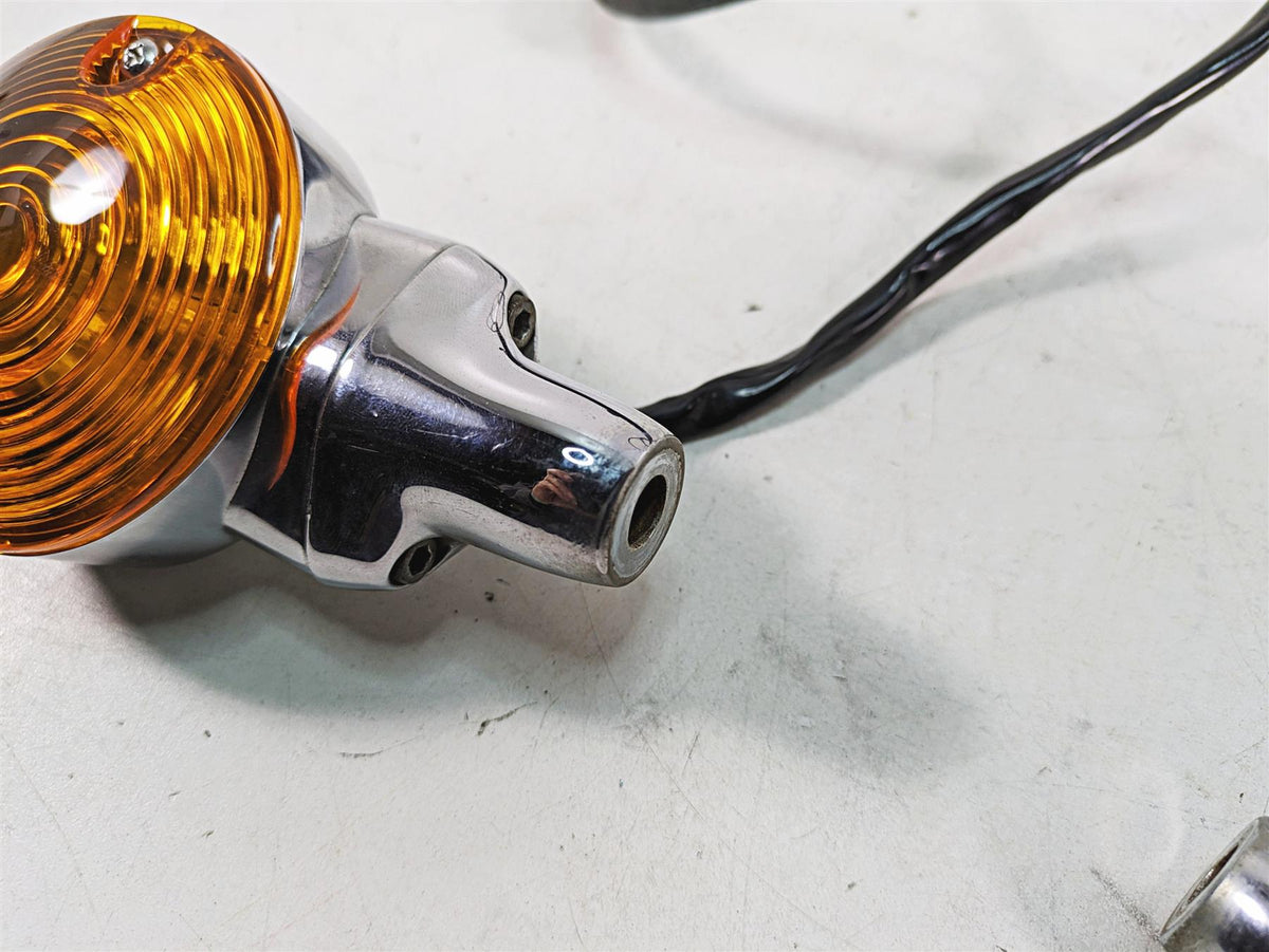 1999 Harley Touring FLHTC Electra Glide Front Blinker Turn Signal Set 68712-94A {{ shop.shopifyCountryName }} - Mototech271