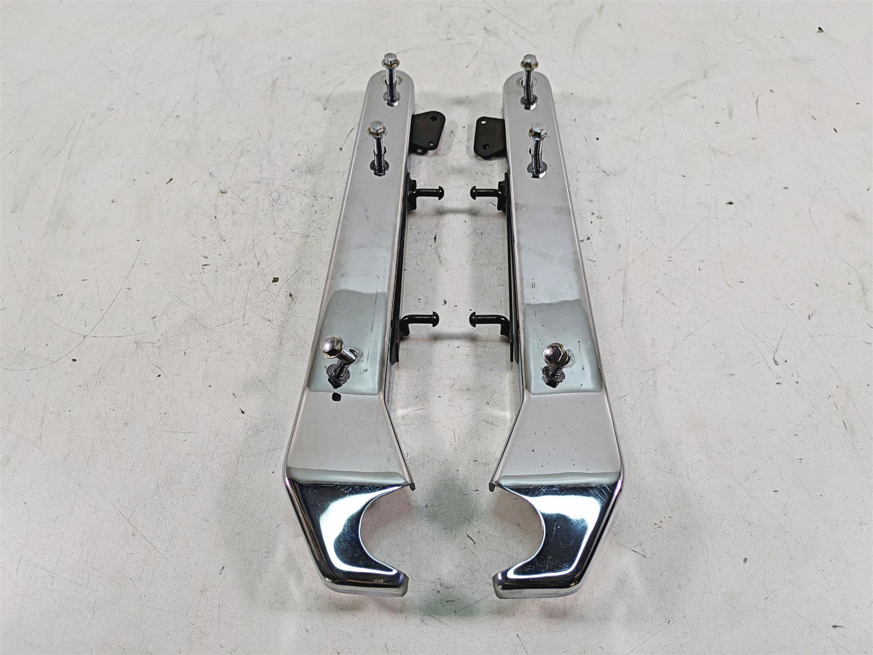 1997 Kawasaki VN1500 Vulcan Rear Fender Frame Struts Chrome Covers 32109-1158 {{ shop.shopifyCountryName }} - Mototech271