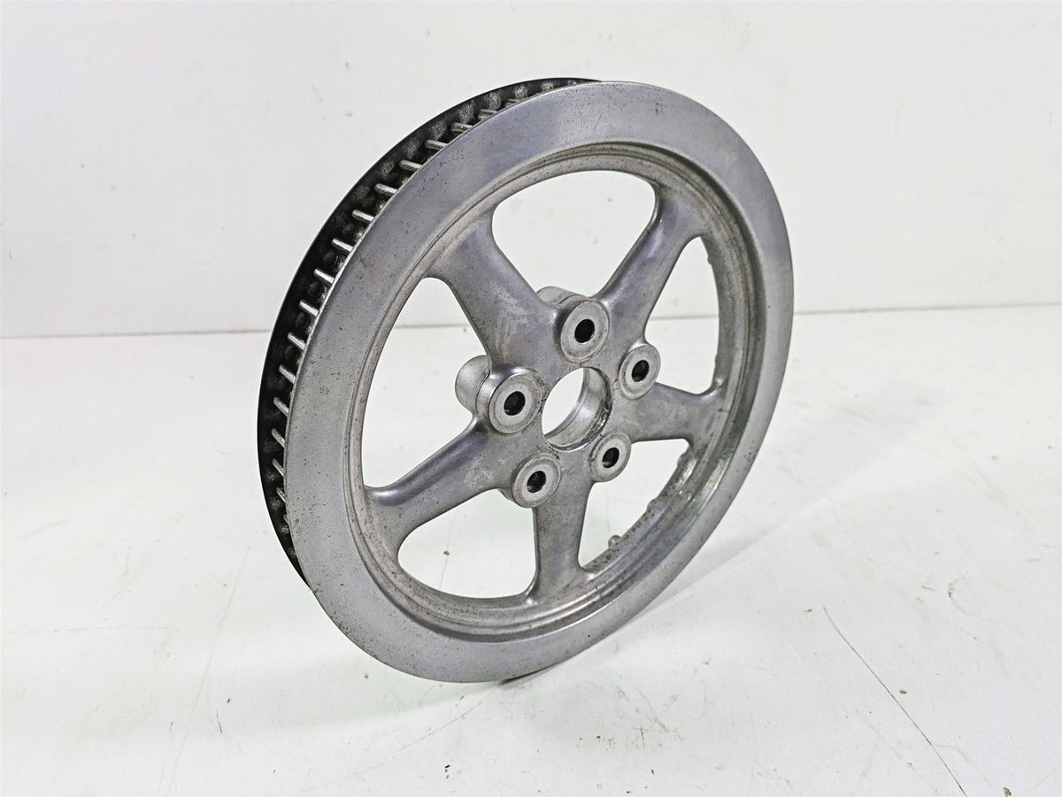 2009 Harley FXCWC Softail Rocker Rear Drive Belt Pulley 66T 1" 40585-08 {{ shop.shopifyCountryName }} - Mototech271