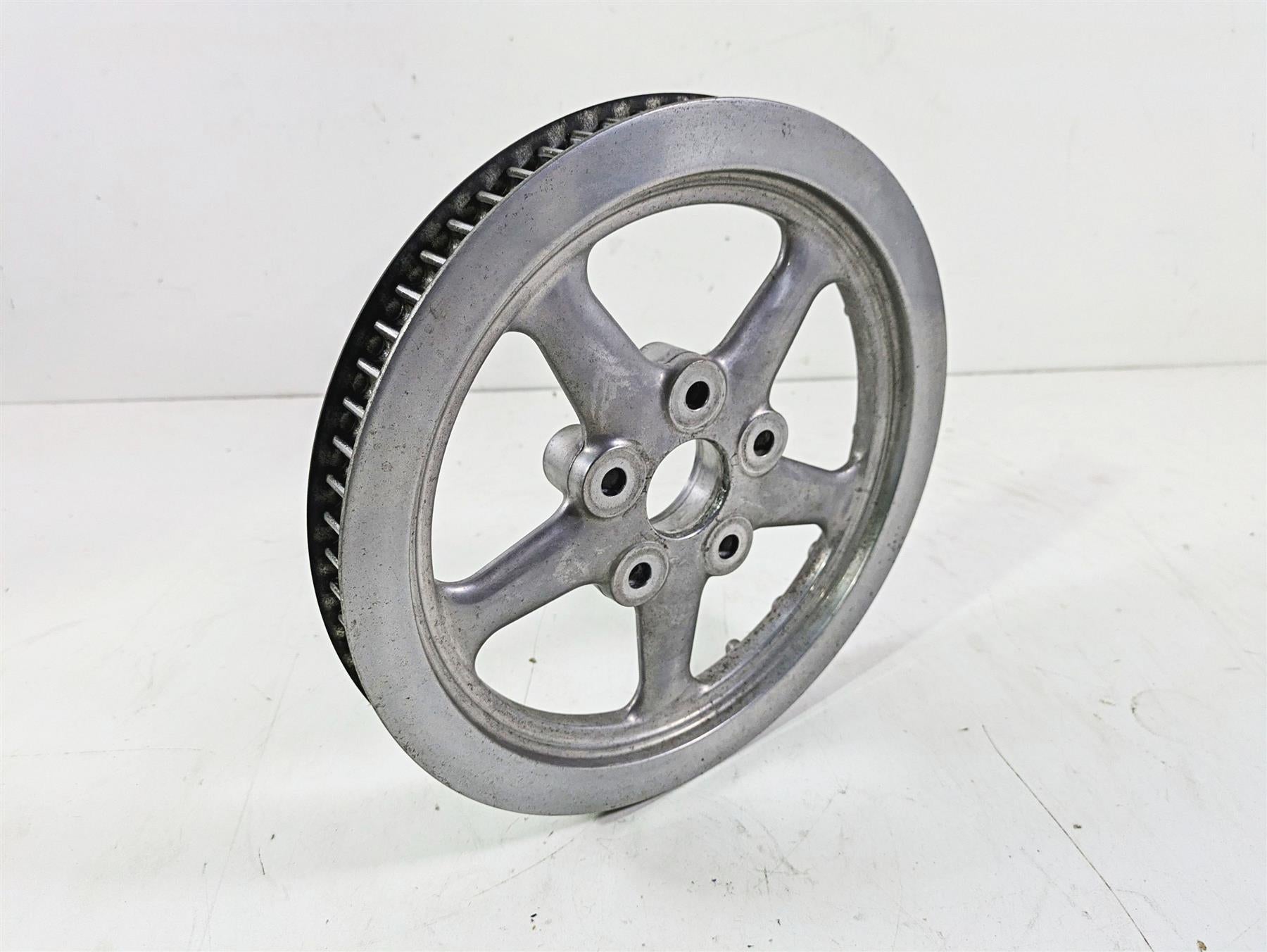 2009 Harley FXCWC Softail Rocker Rear Drive Belt Pulley 66T 1" 40585-08 {{ shop.shopifyCountryName }} - Mototech271