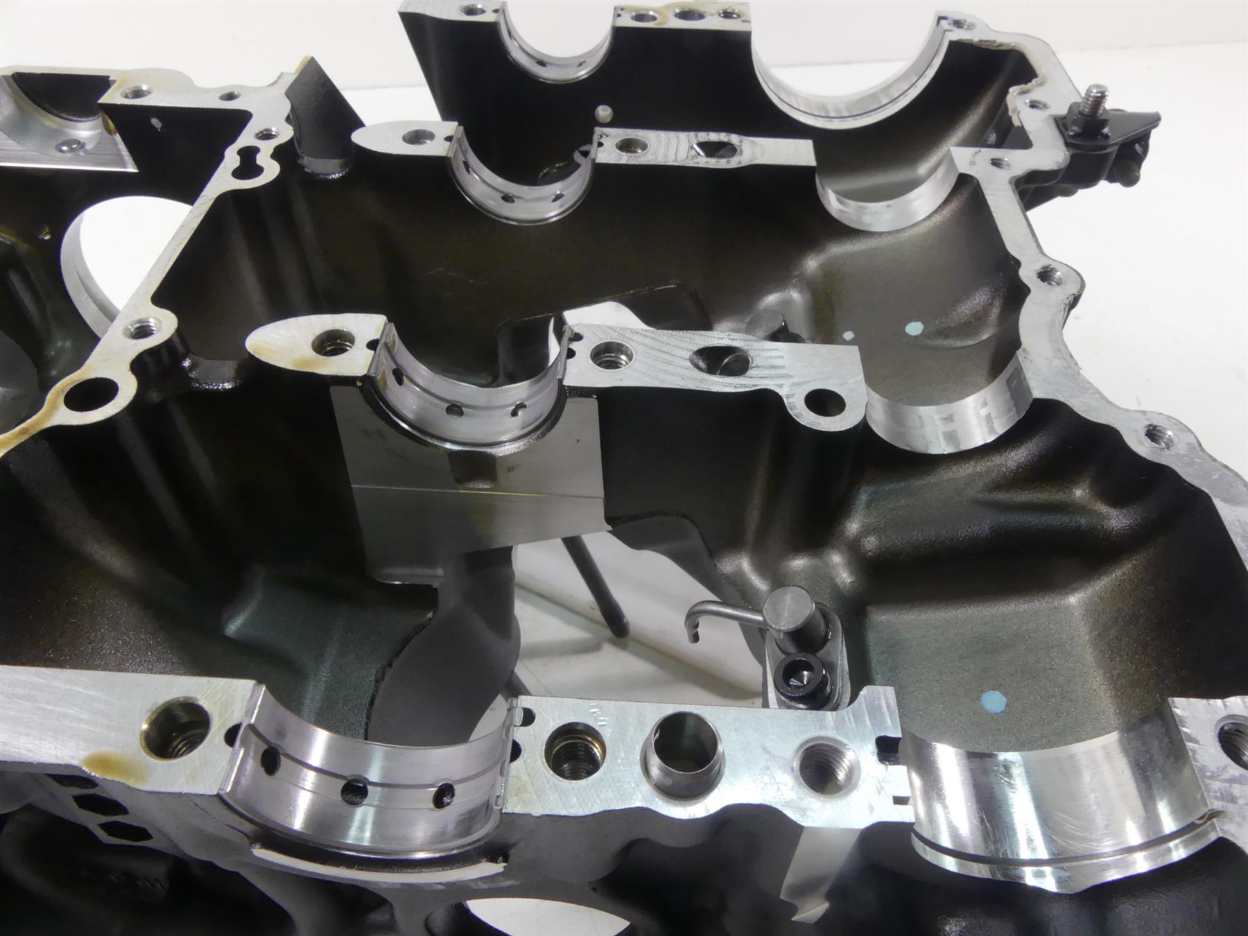 2019 Triumph Street Triple 765R Engine Crank Case Crankcase T1160976 {{ shop.shopifyCountryName }} - Mototech271