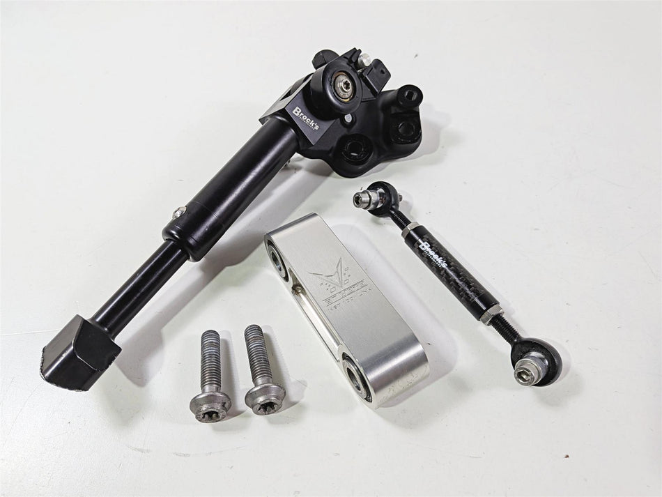 2024 BMW S1000RR K67 Brocks Road Side Stand Carbon Lowering Link BT Moto 1" Link