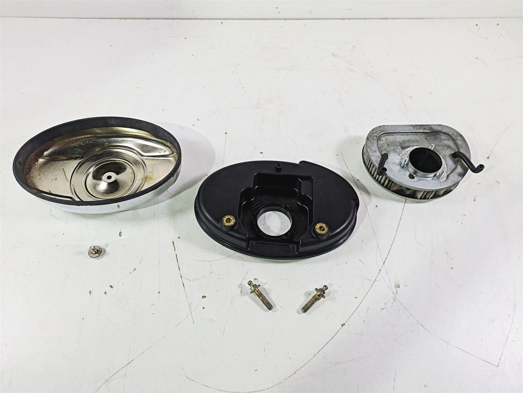 2009 Harley FXCWC Softail Rocker Air Cleaner Breather Filter Set 29581-08 {{ shop.shopifyCountryName }} - Mototech271