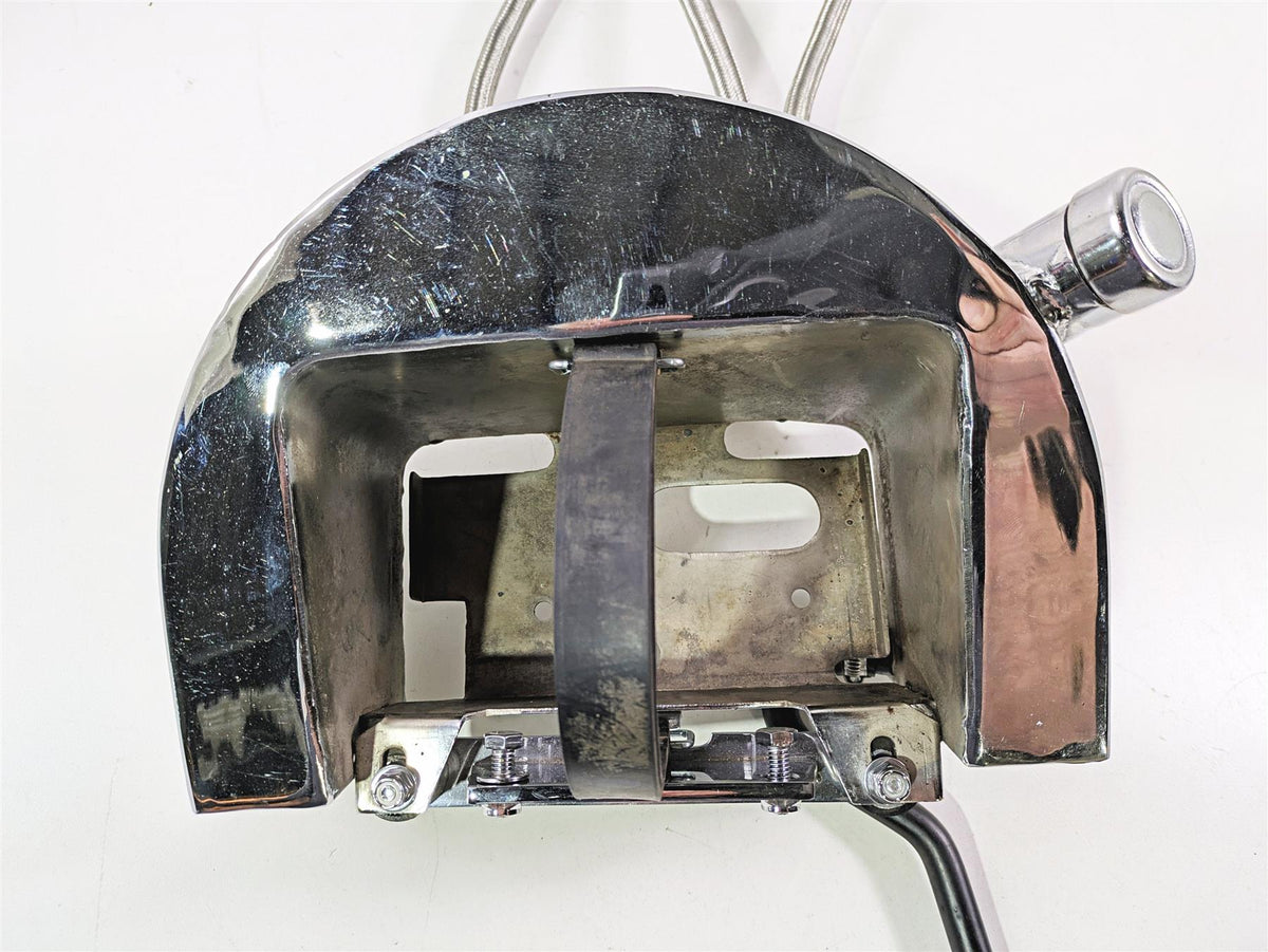 2008 Ultima Motorcycles Fat Bastard Chrome Oil Tank Reservoir & Lines {{ shop.shopifyCountryName }} - Mototech271