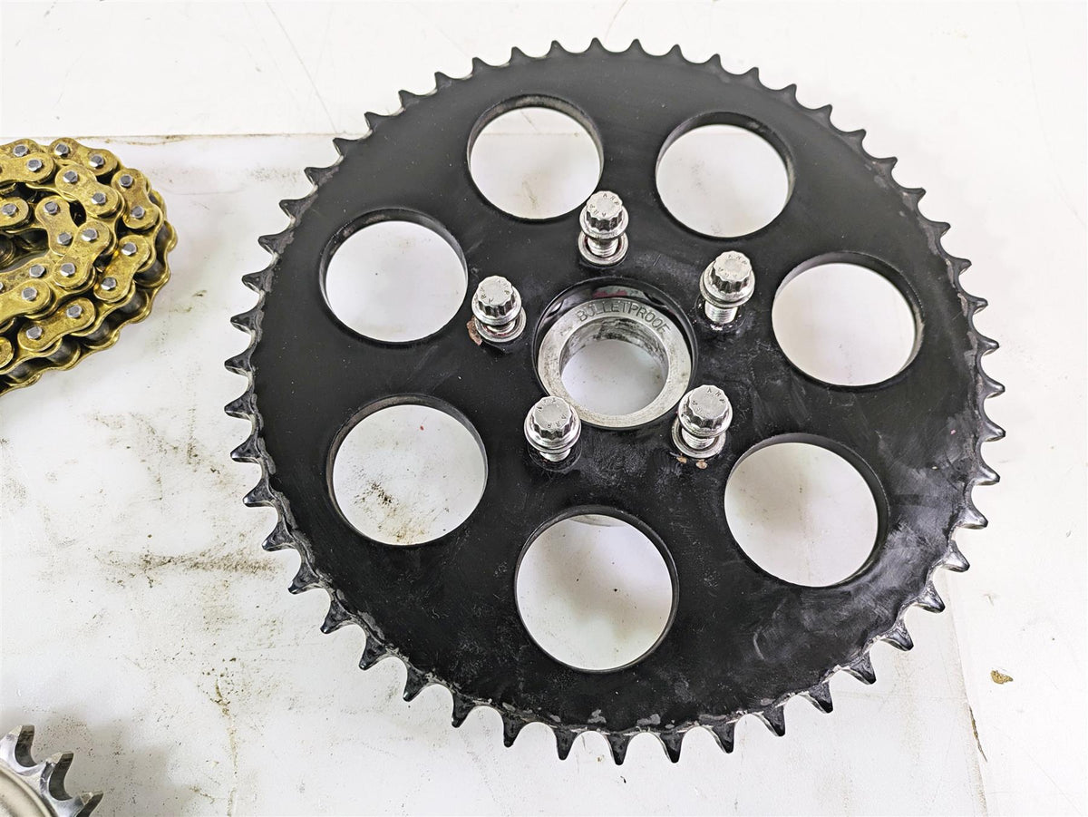 2015 Harley FXDL Dyna Low Rider Bulletproof Chain Sprocket Kit 24T 51T PBT 303 {{ shop.shopifyCountryName }} - Mototech271