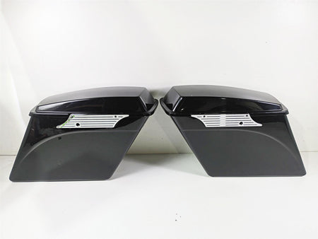 1998 Harley Touring FLHRCI Road King Stretched Saddle Bag Chrome Latches Set {{ shop.shopifyCountryName }} - Mototech271