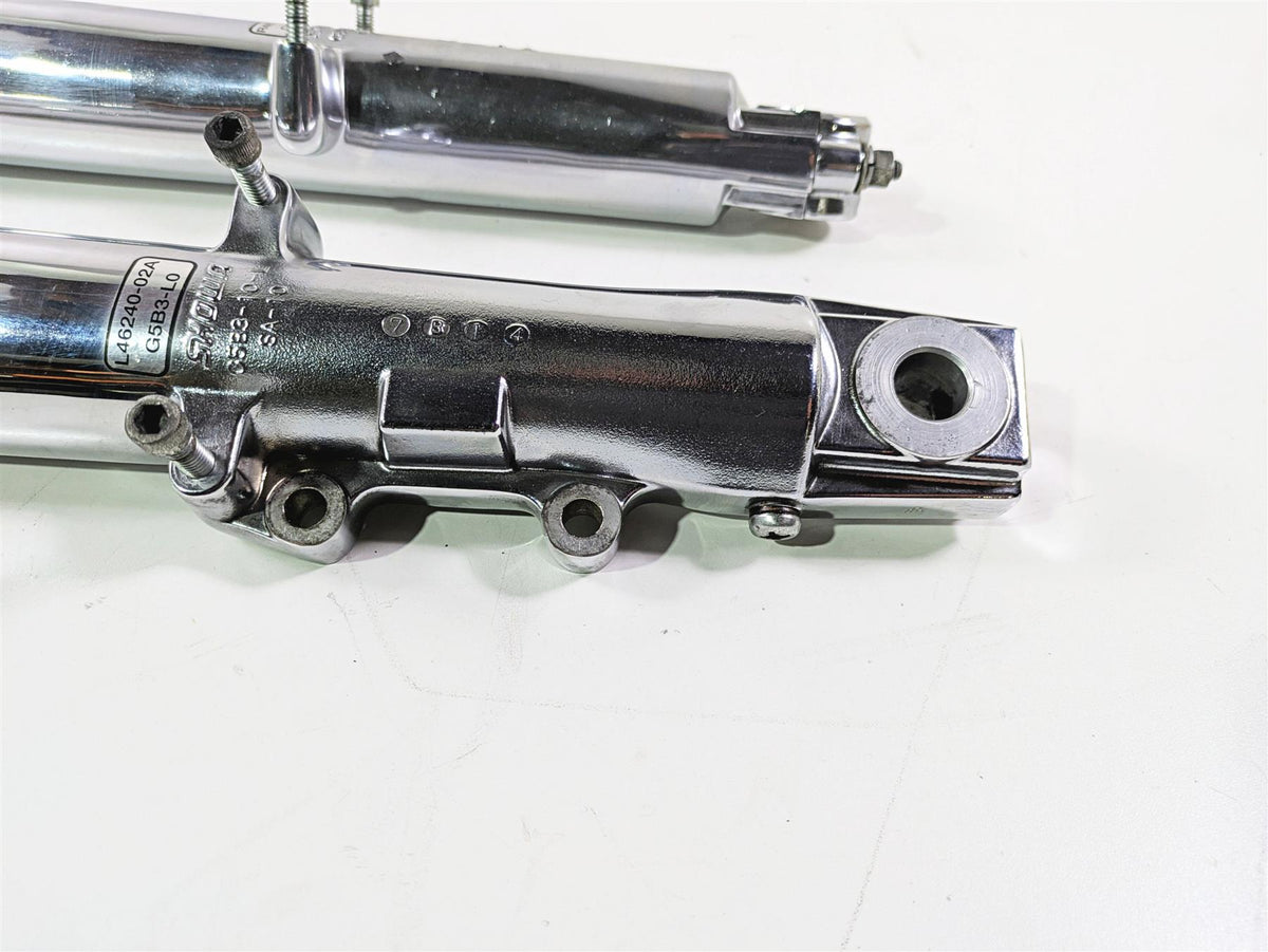 2007 Harley Touring FLHRSE CVO Road King Chrome Front Fork Leg Set 41mm 46240-02 {{ shop.shopifyCountryName }} - Mototech271