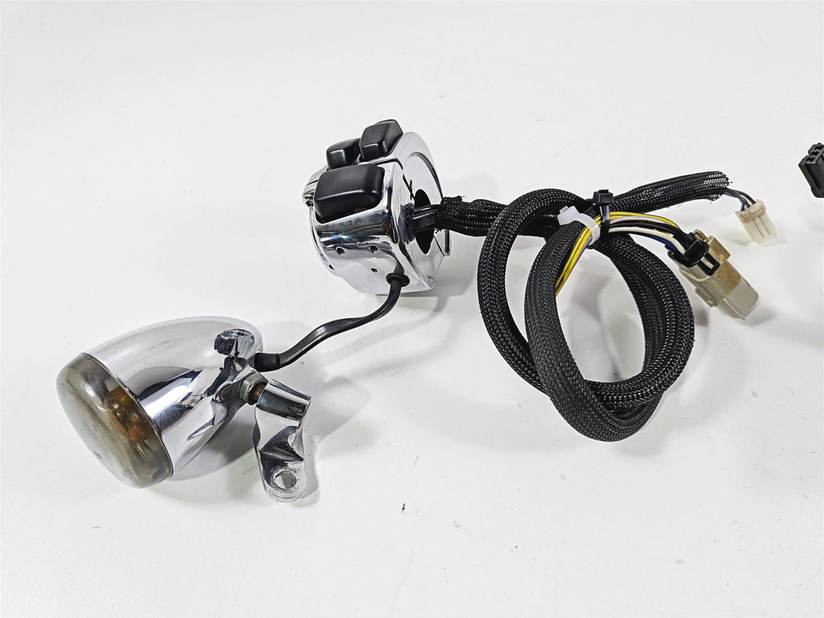 2008 Harley FXDSE CVO Dyna Left & Right Chrome Hand Control Switch 71682-06A-Mototech271