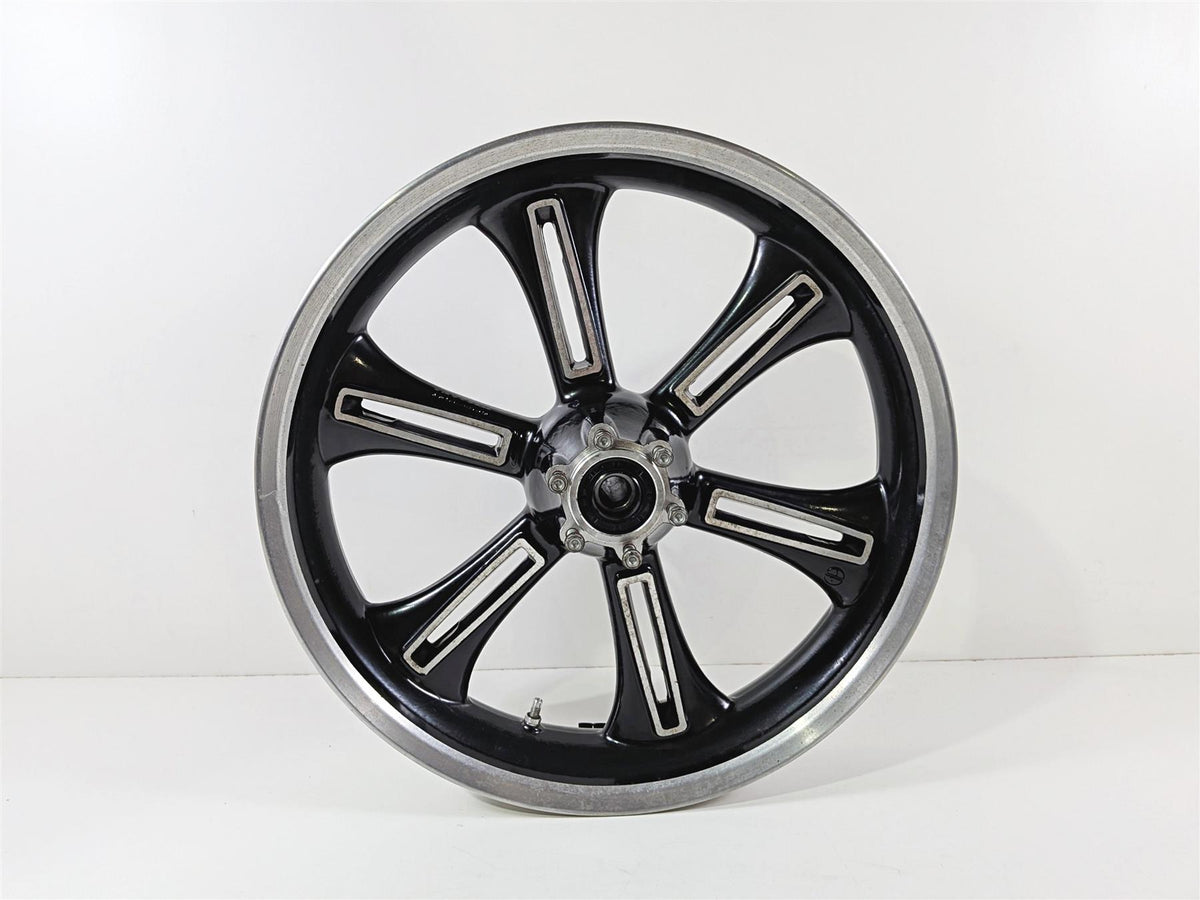2013 Victory Vision Tour Straight Black Front Wheel Rim 18x3.5 1521383 {{ shop.shopifyCountryName }} - Mototech271