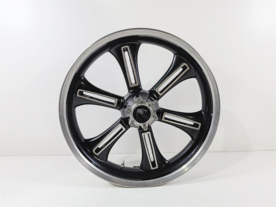 2013 Victory Vision Tour Straight Black Front Wheel Rim 18x3.5 1521383 {{ shop.shopifyCountryName }} - Mototech271