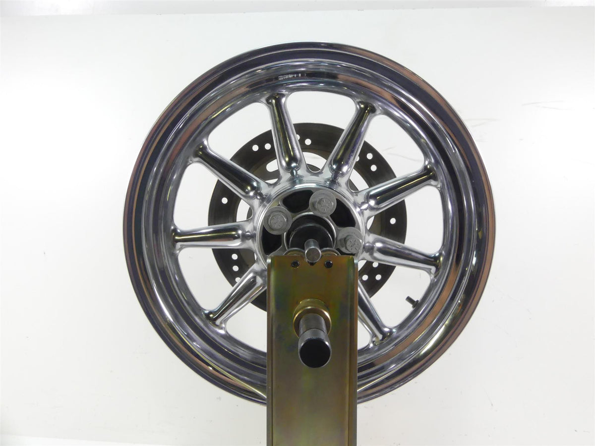 2007 Harley FLHTCU SE CVO Electra Glide Rear 9 Spoke Chrome Wheel 16x3 43484-08 {{ shop.shopifyCountryName }} - Mototech271