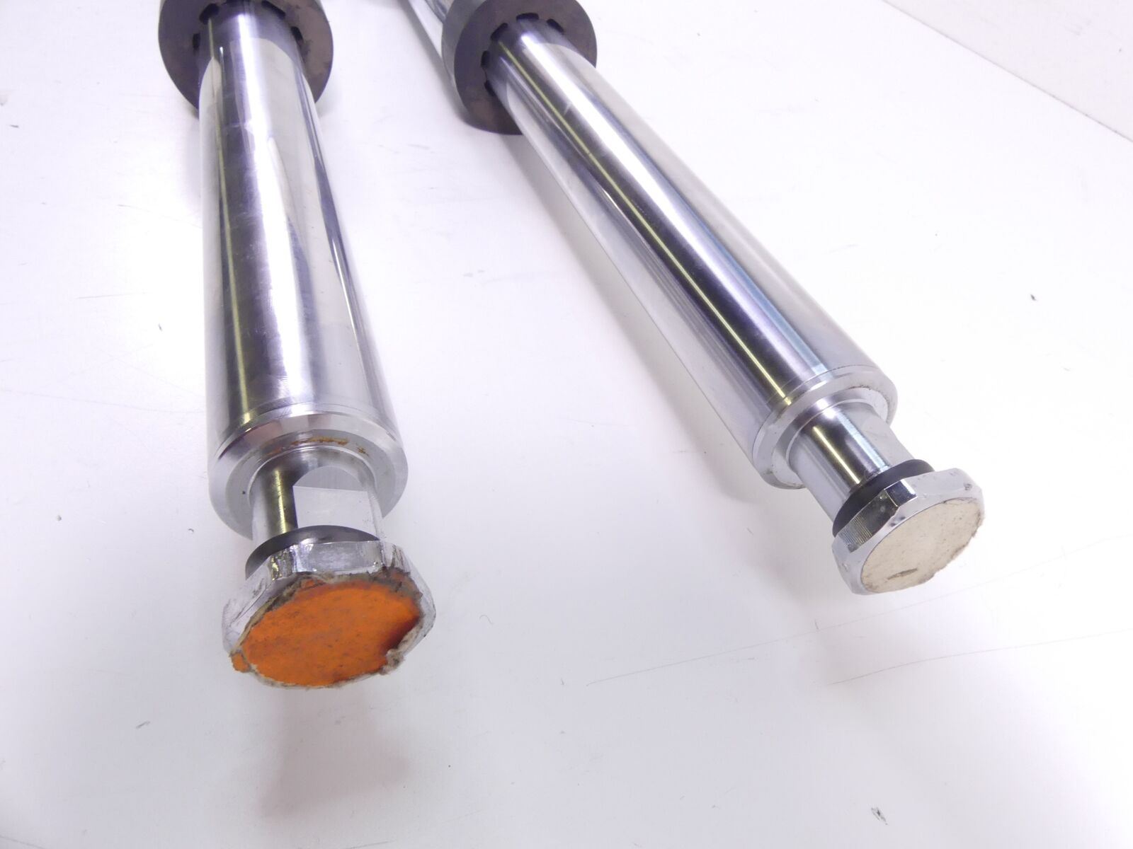 2004 Harley Touring FLHRSI Road King Straight Chrome Front Forks 41mm 46537-02A {{ shop.shopifyCountryName }} - Mototech271