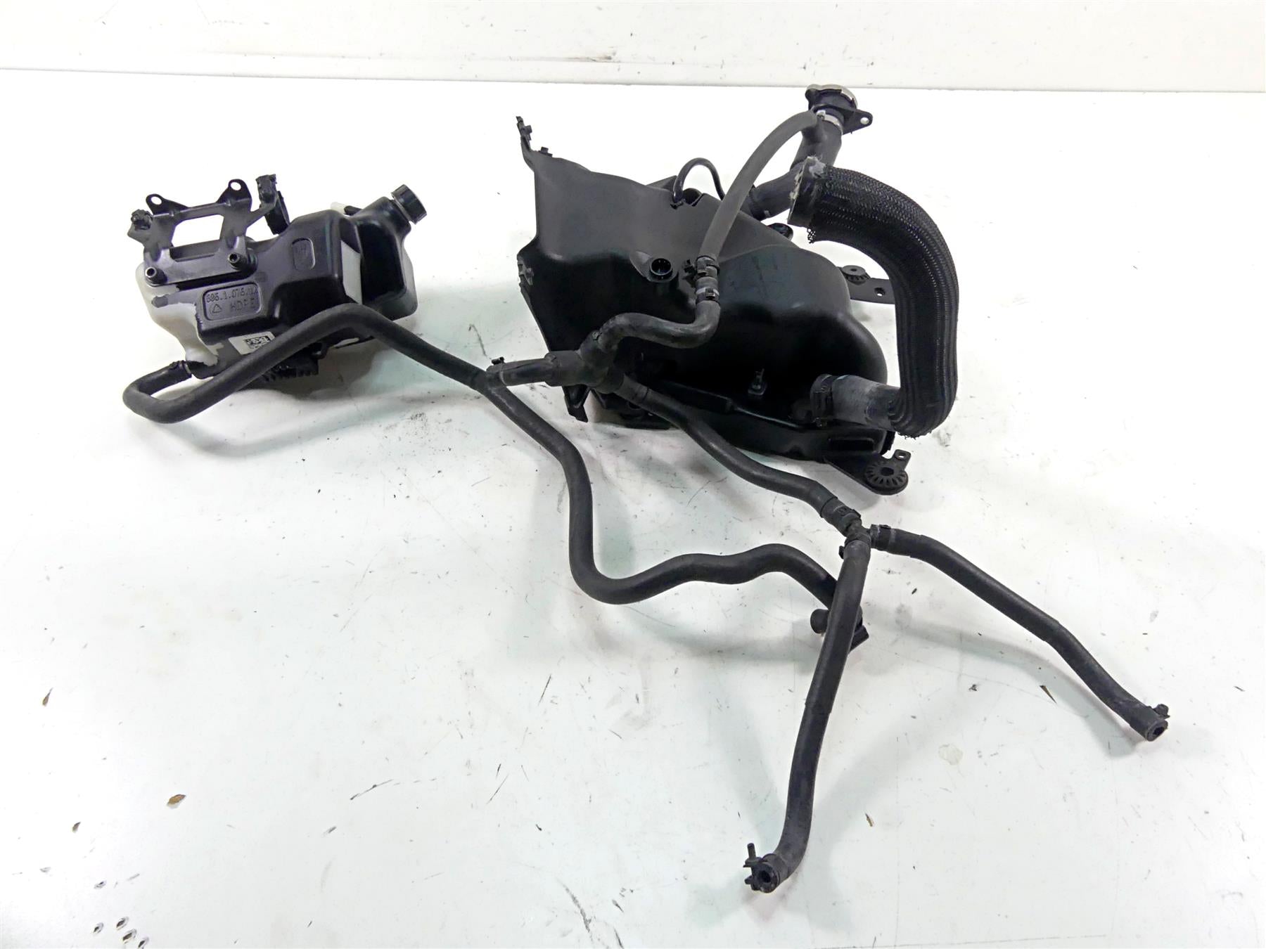 2013 Ducati Diavel Red Right Radiator Fan Reservoir Set - No Leaks 54840881B {{ shop.shopifyCountryName }} - Mototech271