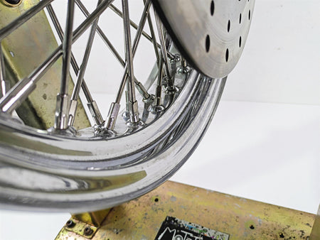 2002 Indian Spirit Deluxe Spoke Front Wheel Rim & Rotor 16x3.5 1mm Runout 21-950 {{ shop.shopifyCountryName }} - Mototech271