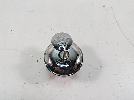 2006 Harley Softail FXSTSI Springer Chrome Fuel Gas Cap & Key {{ shop.shopifyCountryName }} - Mototech271