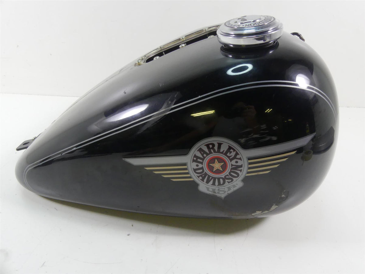 2004 Harley Softail FLSTFI Fat Boy Fuel Gas Petrol Tank Reservoir -Dent 61625-01 {{ shop.shopifyCountryName }} - Mototech271