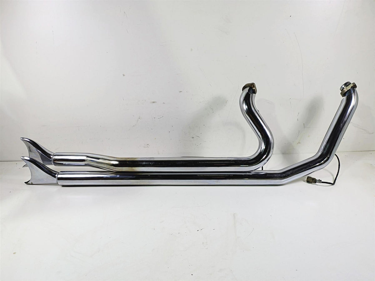 2014 Harley FLS Softail Slim Samson Legend Fishtail Longhorn Exhaust Set S3-911 {{ shop.shopifyCountryName }} - Mototech271