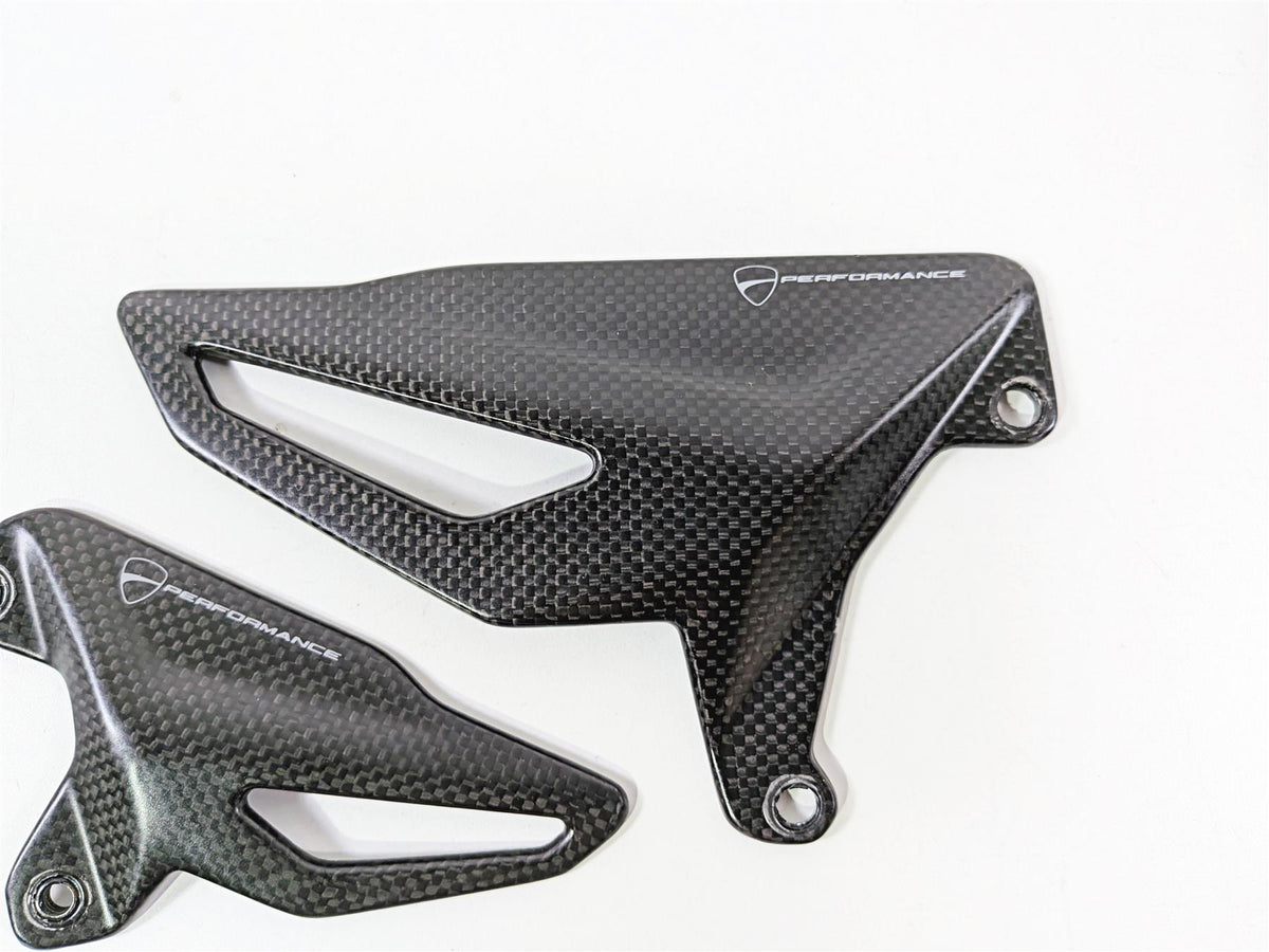 2019 Ducati Panigale V4S V4 S Corse Performance Carbon Fiber Heel Guard Set 96981061A {{ shop.shopifyCountryName }} - Mototech271