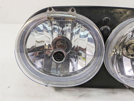 2011 Harley Touring FLTRU Road Glide Dual Headlight Head Lamp Set -Read 67775-10 {{ shop.shopifyCountryName }} - Mototech271