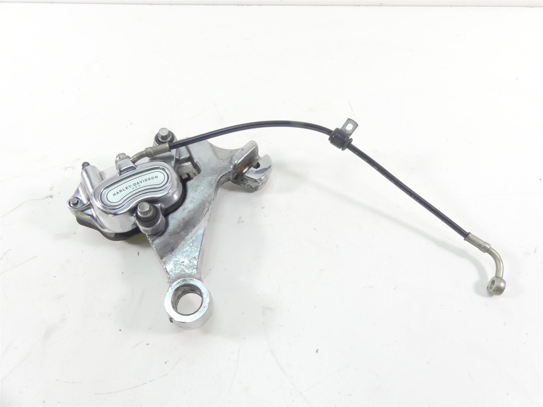 2009 Harley FXDL Dyna Low Rider Rear Chrome Brake Caliper 25mm 40908-08 {{ shop.shopifyCountryName }} - Mototech271