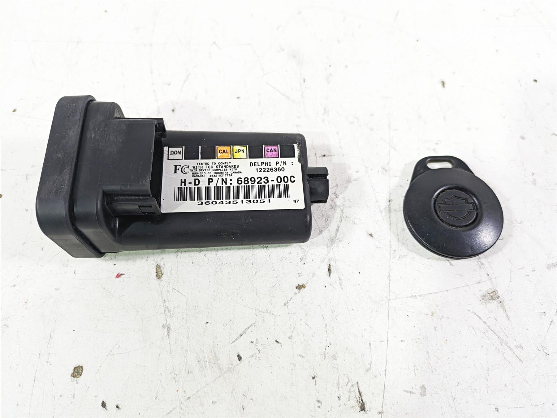 2005 Harley Softail FLSTFSE CVO Fat Boy Tssm Security Module & Fob Set 68923-00C