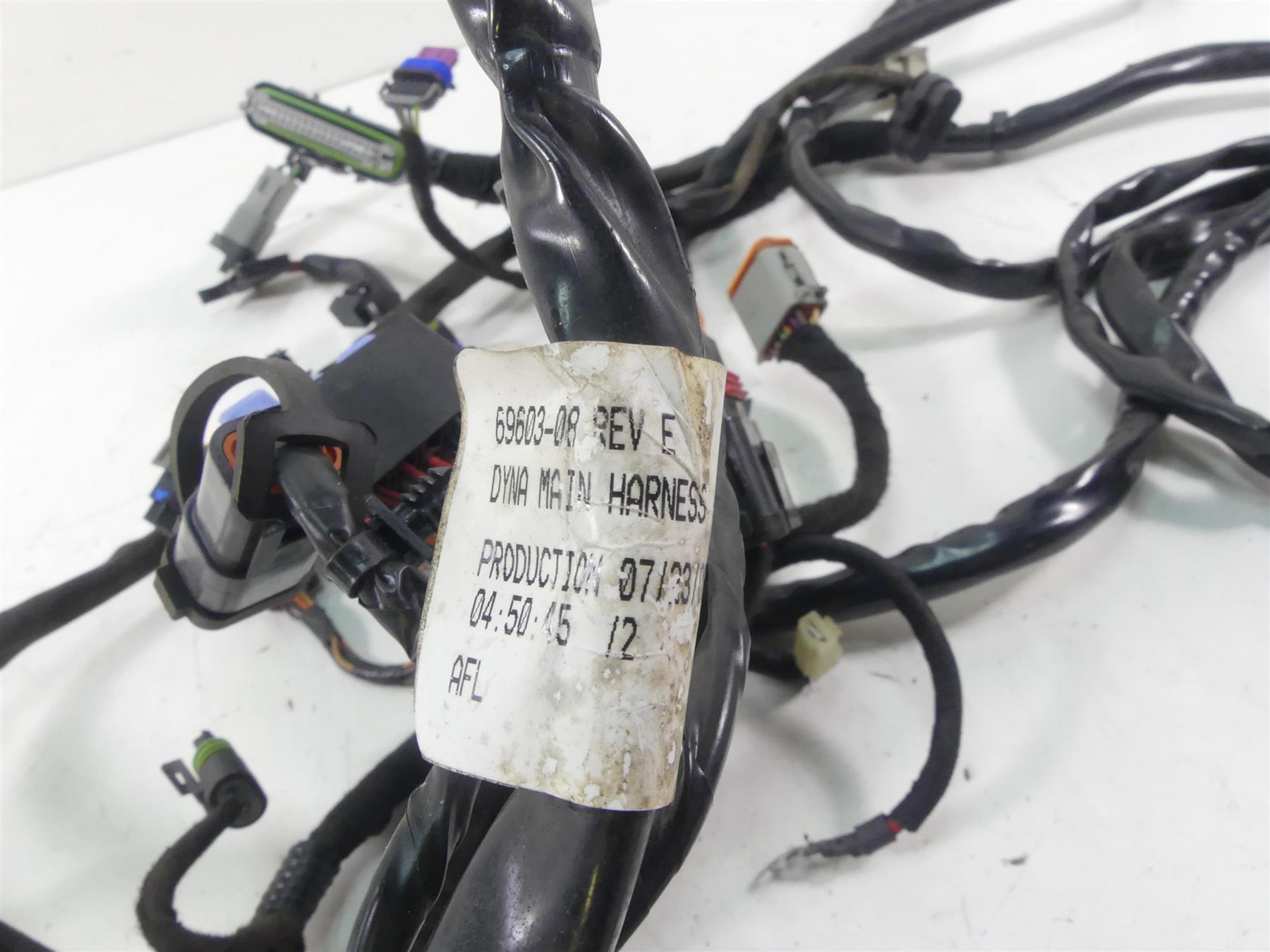 2009 Harley FXDF Dyna Fat Bob Wiring Harness Loom Non-Abs 69603-08 {{ shop.shopifyCountryName }} - Mototech271