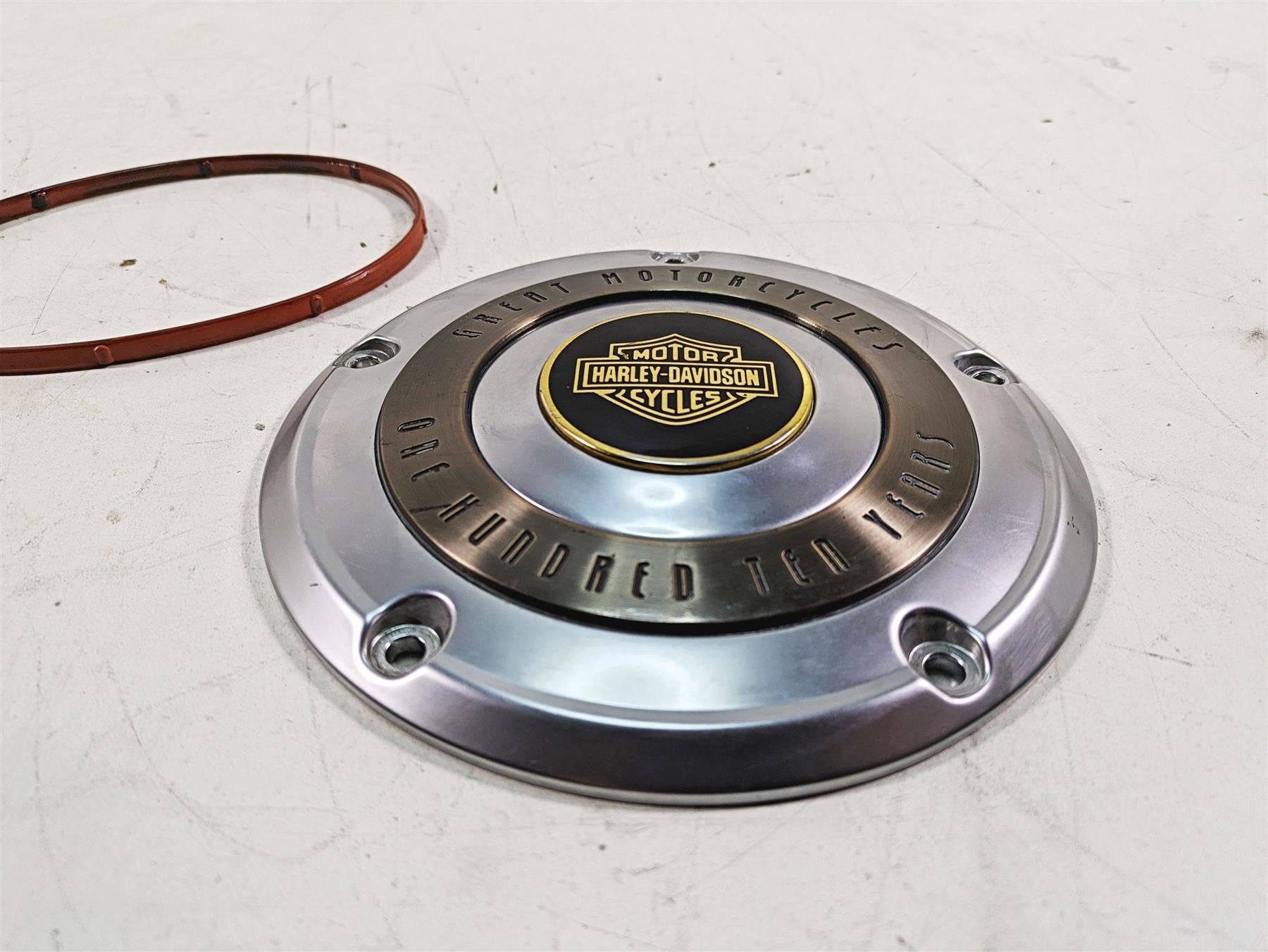 2013 Harley Softail FLSTFB Fat Boy Lo 100 Annivers. Derby Clutch Cover 25700188 {{ shop.shopifyCountryName }} - Mototech271