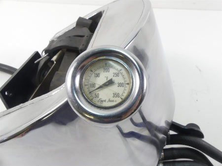 1993 Harley FXSTS Softail Springer Chrome Oil Tank Reservoir + Lines 62498-91 {{ shop.shopifyCountryName }} - Mototech271