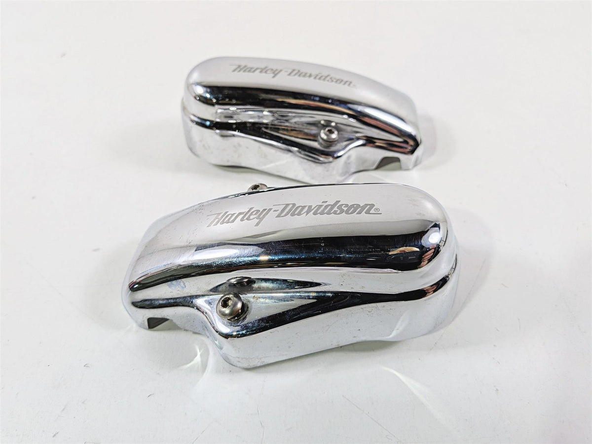 2005 Harley Softail FLSTFSE CVO Fat Boy Rear Chrome Axle Covers 44501-03 44500-03-Mototech271