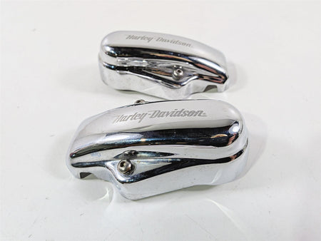2005 Harley Softail FLSTFSE CVO Fat Boy Rear Chrome Axle Covers 44501-03 44500-03-Mototech271