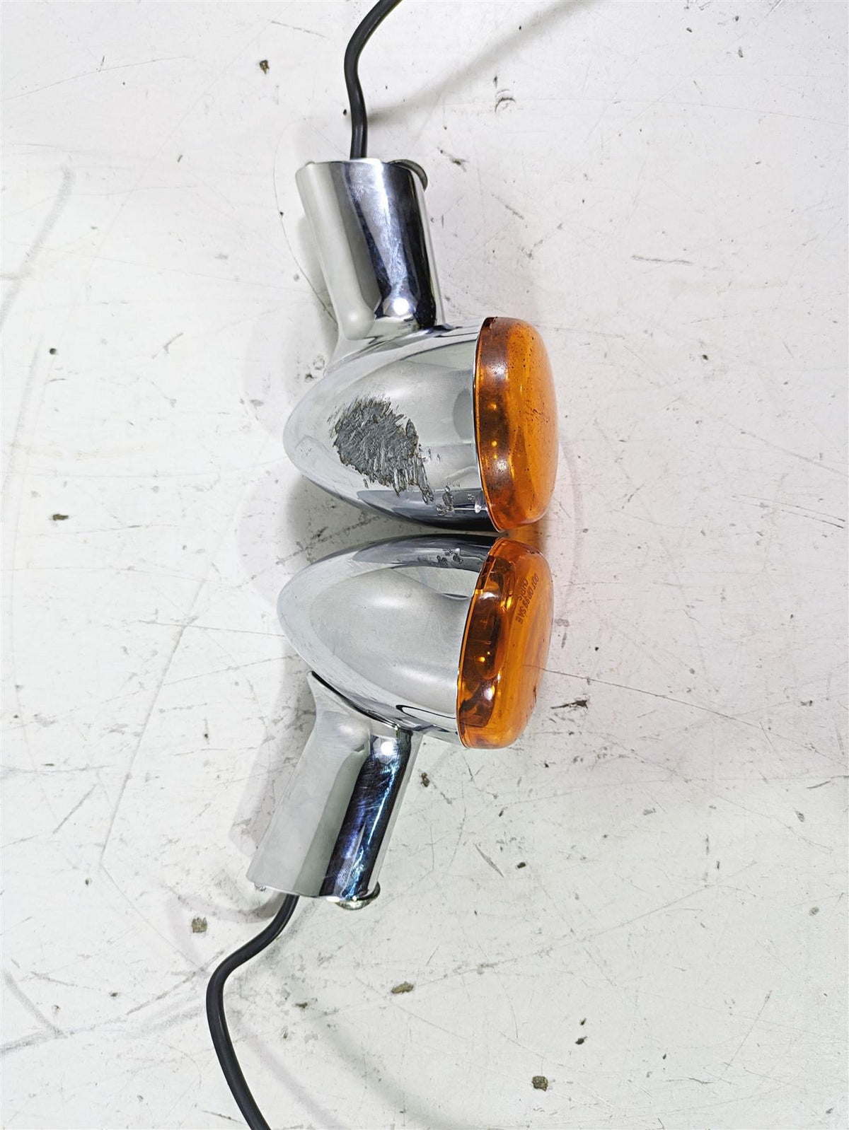 2005 Harley Softail FLSTFSE CVO Fat Boy Rear Blinker Turn Signal Set 69196-03 {{ shop.shopifyCountryName }} - Mototech271