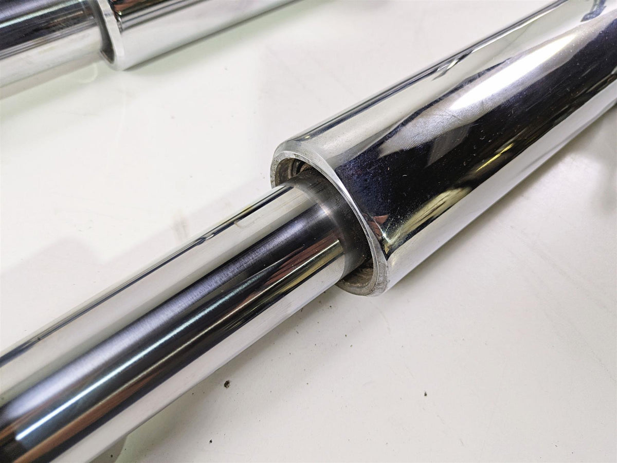 2007 Harley Touring FLHRSE CVO Road King Chrome Front Fork Leg Set 41mm 46240-02 {{ shop.shopifyCountryName }} - Mototech271