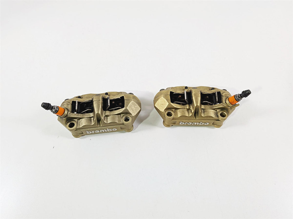 2014 BMW S1000RR K46 Gold Brembo Front Brake Caliper Set 100mm 34117714783 {{ shop.shopifyCountryName }} - Mototech271
