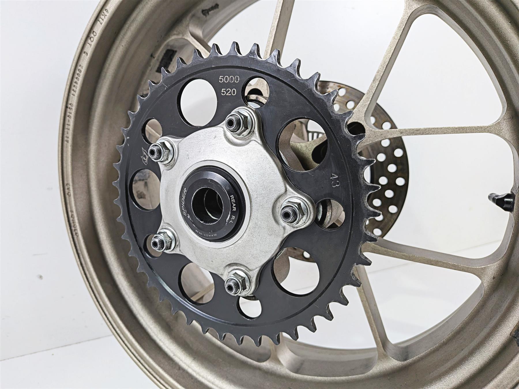 2018 Aprilia RSV4 RR Straight Evo Forged 17x6 Rear Wheel Aluminum 2B006231 {{ shop.shopifyCountryName }} - Mototech271