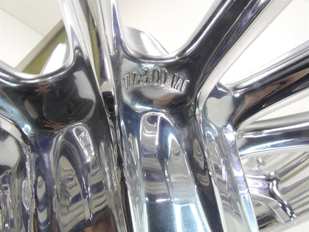 2009 Harley FLHTCU SE4 CVO E-Glide Straight Chrome 17x3 Front Wheel Rim 42171-09 {{ shop.shopifyCountryName }} - Mototech271