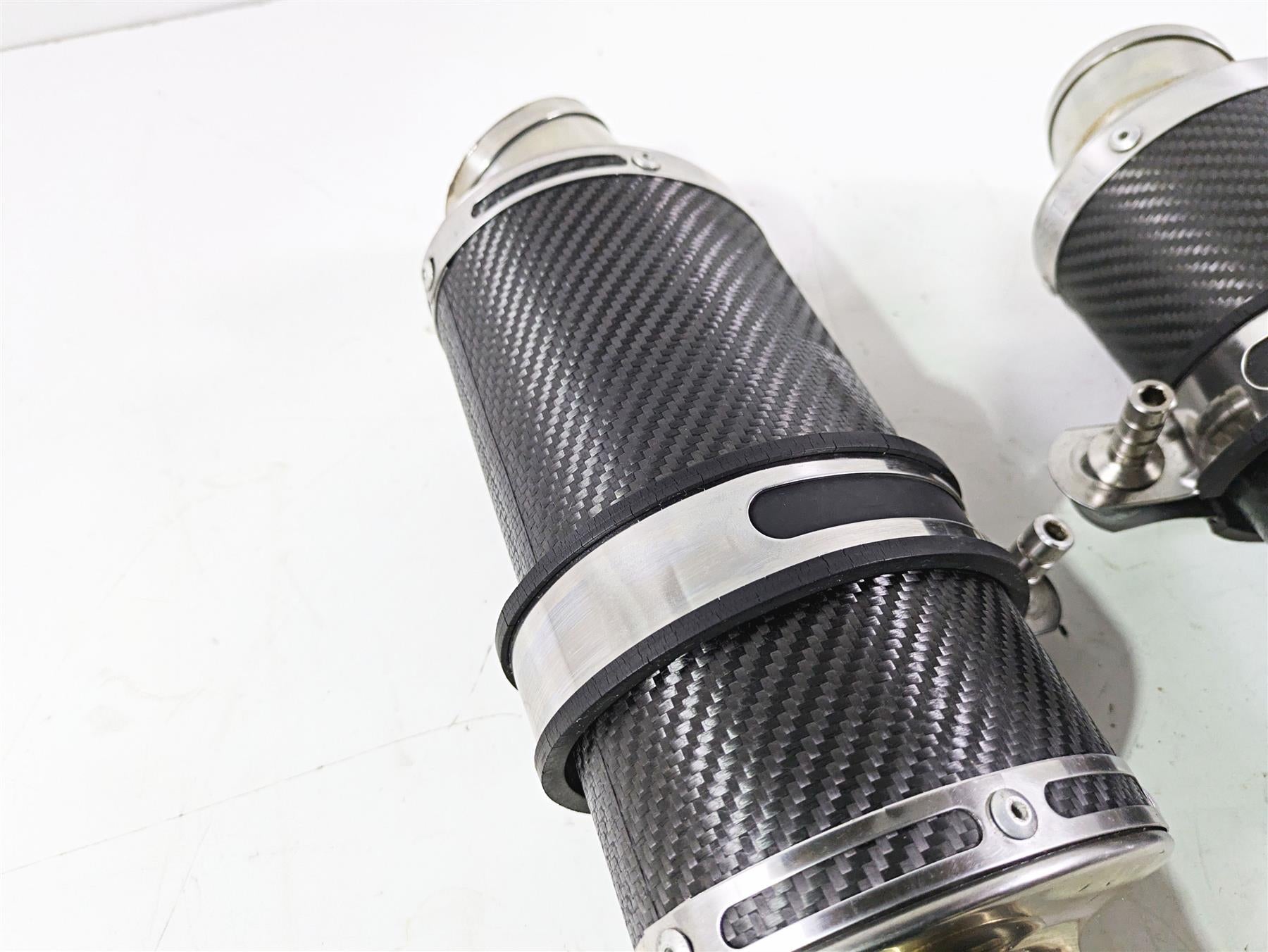 2008 Aprilia RSVR 1000 Factory Delkevic 225mm Carbon Exhaust Muffler Set KIT0318 {{ shop.shopifyCountryName }} - Mototech271